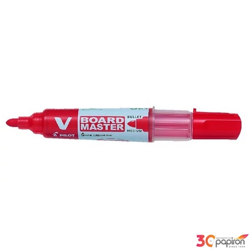 Táblamarker patronos Pilot V-Board Maste 2, 3mm kerek hegyű piros Írószerek PILOT WBMA-VBM-M-R-BG