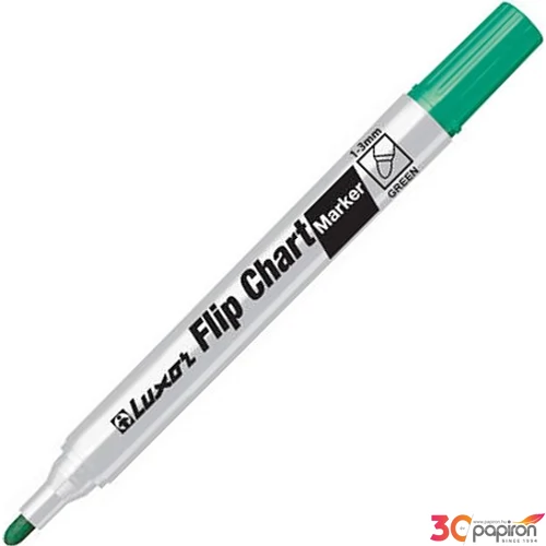 Táblafilc Luxor zöld Flipchart 5154 1-3mm filctoll, marker