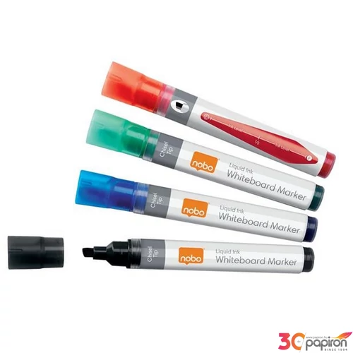Táblamarker Nobo vágott hegyű, 4mm, 4 különböző szín VN5386