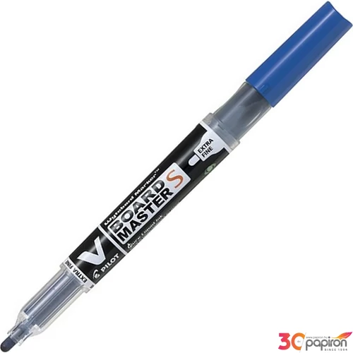 Táblamarker patronos Pilot V-Board Maste S/1, 3mm kerek hegyű kék Írószerek PILOT WBMA-VS-EF-L-BG