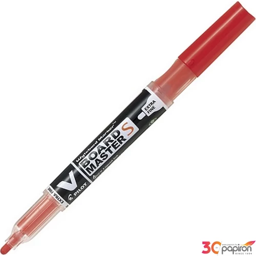 Táblamarker patronos Pilot V-Board Maste S/1, 3mm kerek hegyű piros Írószerek PILOT WBMA-VS-EF-R-BG