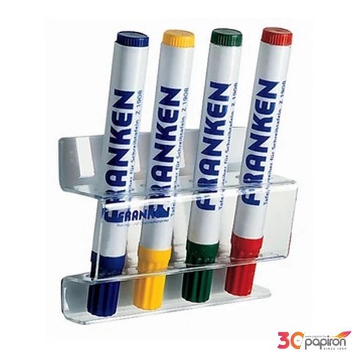 Táblamarker tartó mágneses 4db marker tárolására alkalmas Franken, átlátszó