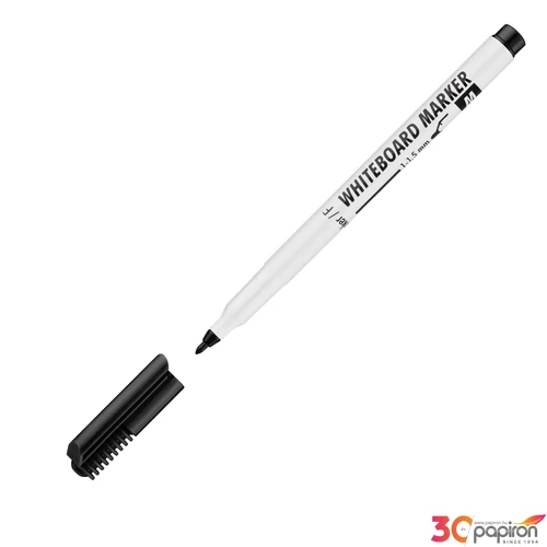 Táblamarker Whiteboard M fekete táblafilc, flipchartmarker irodaszer