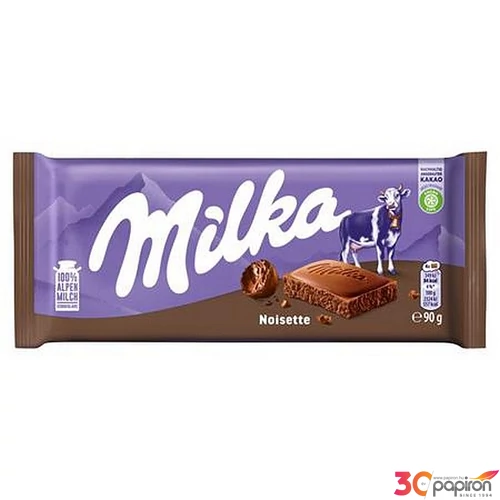 Táblás csokoládé 90 g MILKA Noisette