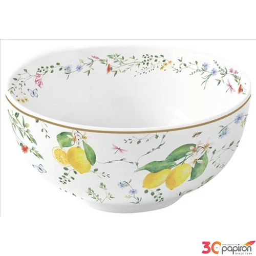 Tál porcelán 12cm, Fleurs et Citrons Porcelántál