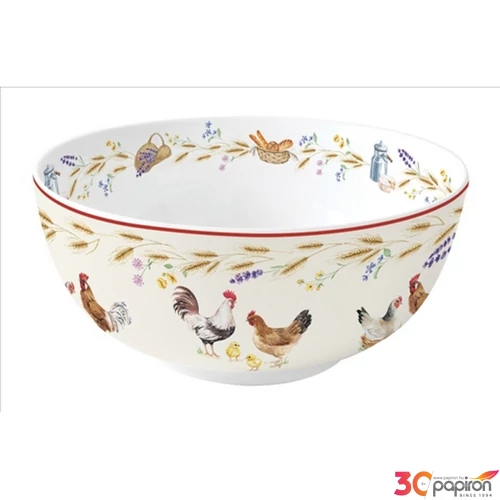 Tál porcelán 23cm, Country Life Porcelántál