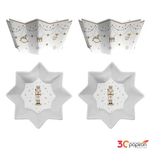 Tál Porcelán karácsonyi 2db-os szett, 14cm, dobozban Royal Nutcracker
