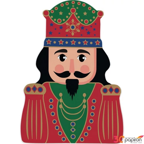 Tál Porcelán 19x26,5cm diótörő formájú, Nutcracker Tw Porcelántál