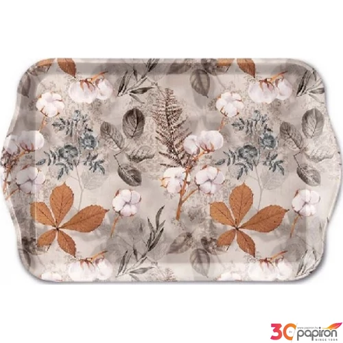 Tálca Ambiante kicsi Cotton műanyag kistálca 13x21cm