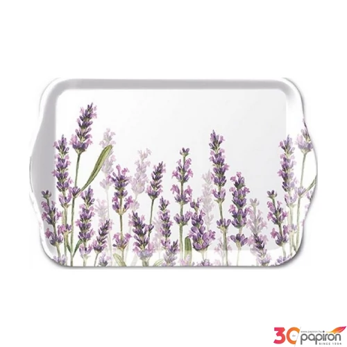 Tálca Ambiante kicsi Lavender Shades White műanyag kistálca 13x21cm