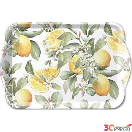 Tálca Ambiante kicsi Limoni műanyag kistálca 13x21cm