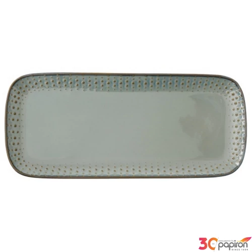Tál Porcelán 36x16cm, Drops Celadon Porcelántál