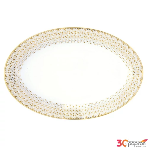 Tálca Porcelán 35x23,5cm, dobozban, Festive