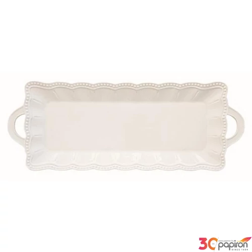 Tálca Porcelán karácsonyi 43x16cm, Elite white