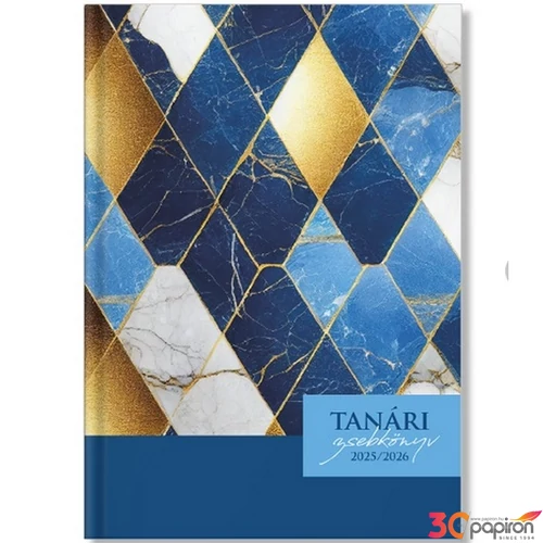Tanári zsebkönyv 2025/2026 pd Marble