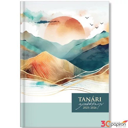 Tanári zsebkönyv 2025/2026 pd Sunset