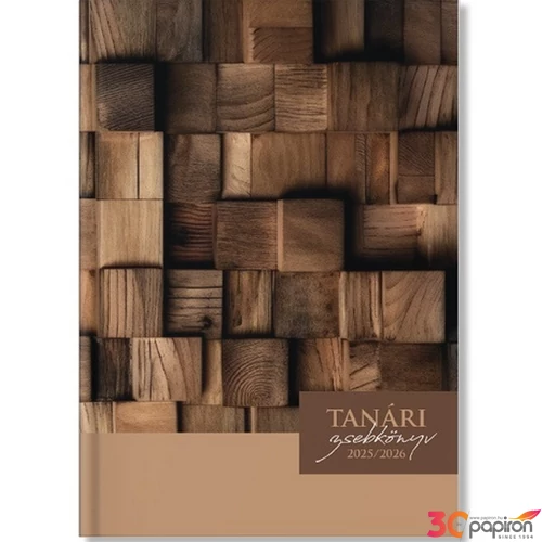 Tanári zsebkönyv 2025/2026 pd Wood