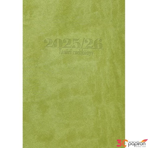 Tanári zsebkönyv 2025/26 145x205mm, világoszöld színű Realsystem   kollekció 5311-06