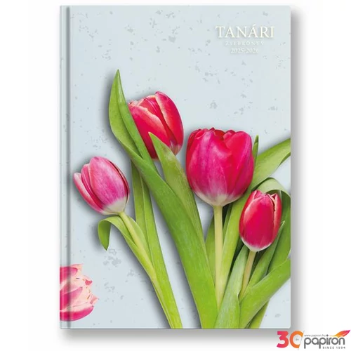 Tanári zsebkönyv 2025/26 A/5 Heti P200 Tulipán TopTimer naptár kollekció 26P200J-00G