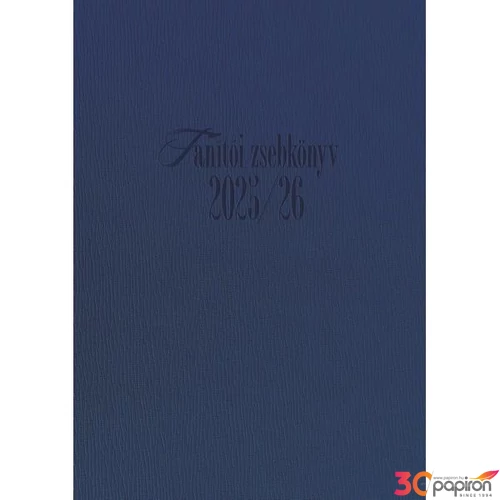 Tanítói zsebkönyv 2025/26 heti 145x205mm, kék színű Realsystem   kollekció 5317-08