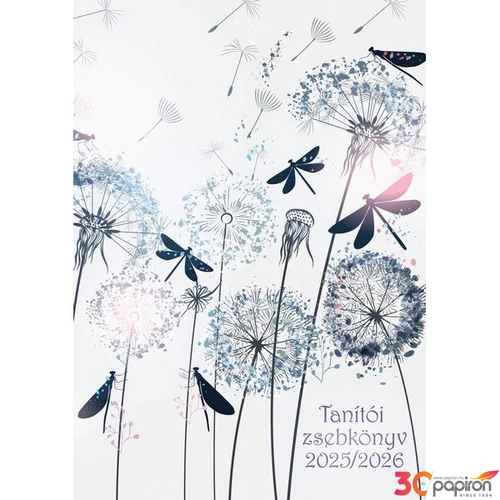 Tanítói zsebkönyv 2025/26 heti 145x205mm, pitypang Realsystem   kollekció 5317-64