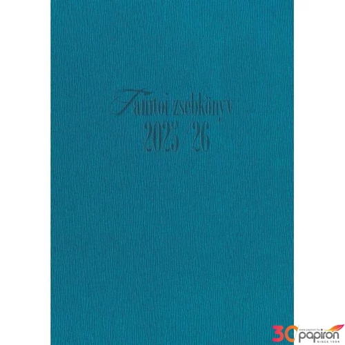 Tanítói zsebkönyv 2025/26 heti 145x205mm, türkiz színű Realsystem   kollekció 5317-07