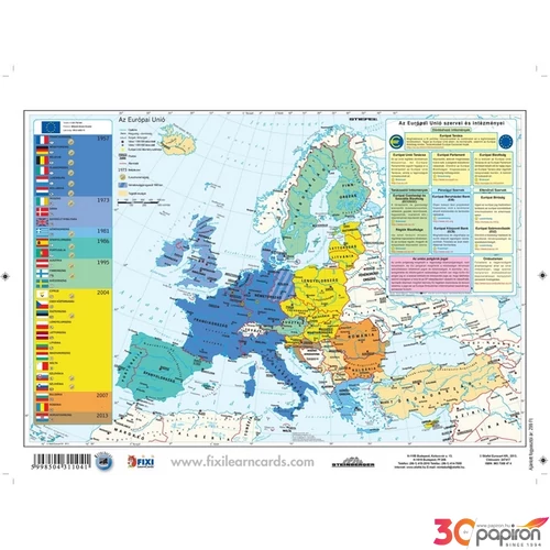 Tanulói munkalap Stiefel A/4 / Európa domborzata - Az Európai Uni Iskolaszerek Stiefel 247417