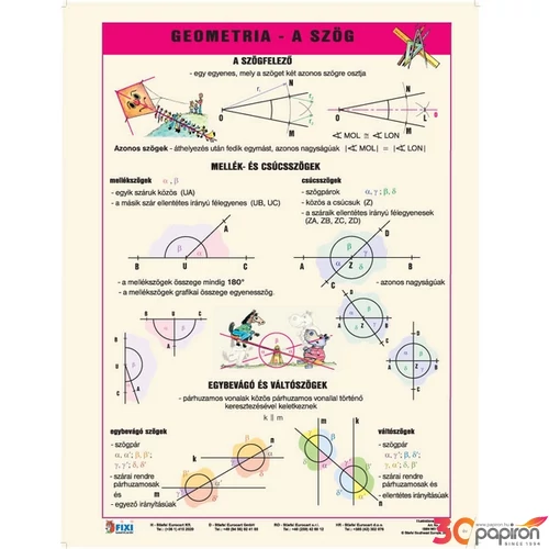 Tanulói munkalap Stiefel A/4 / Geometria- a szög Iskolaszerek Stiefel 215157