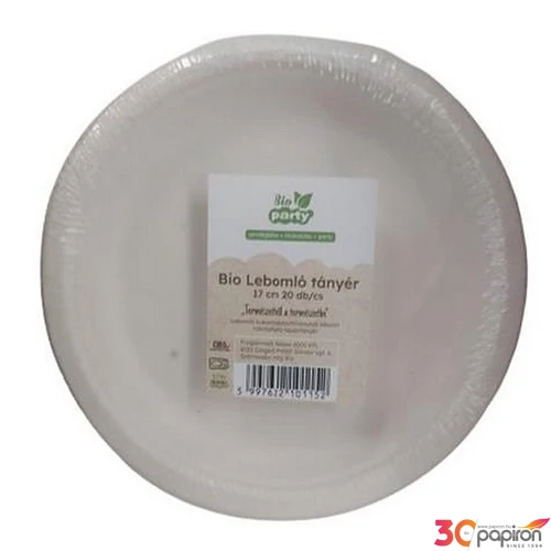Tányélr PLA lebomló 17cm 20db