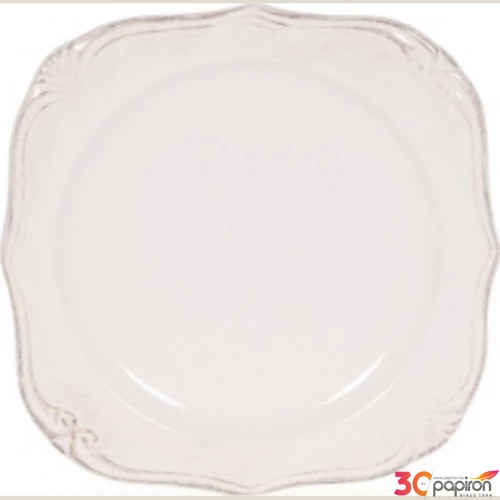 Tányér desszertes kerámia Antikolt natúr 19cm, Roman