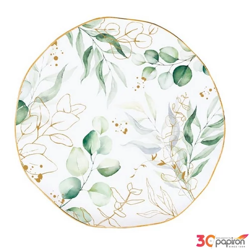 Tányér desszertes kerámia 16cm, Drops White