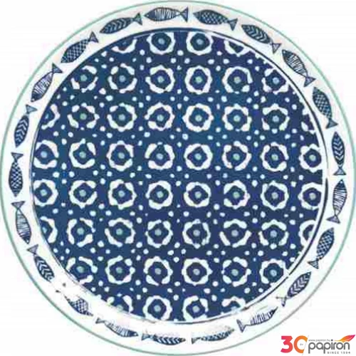 Tányér desszertes kerámia 4db-os,19cm Chalet dobozban