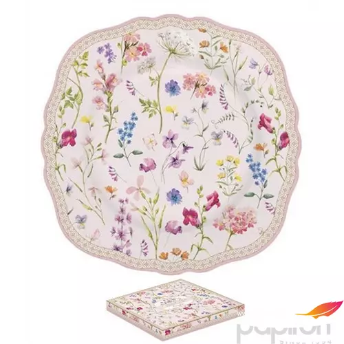 Tányér desszertes porcelán 20cm, dobozban, Symphonie Florale