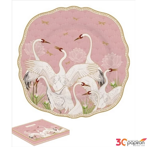 Tányér desszertes kerámia 20cm Dancing Herons dobozban