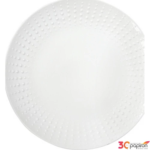 Tányér desszertes kerámia 19cm, Joyful Santa 4db-os, dobozban
