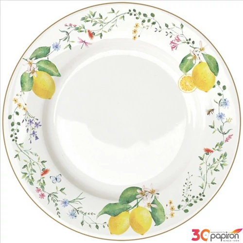 Tányér lapos porcelán 26,5cm, Christmas Memories lapostányér kézzel festett