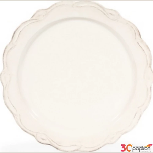 Tányér mély porcelán Antikolt natúr 32cm, Alicia