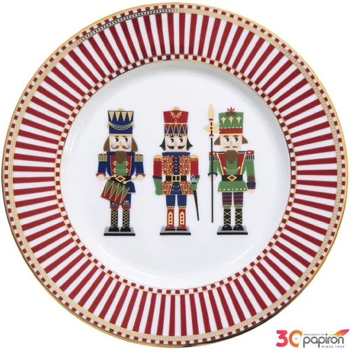 Tányér porcelán karácsonyi 19cm, Nutcracker