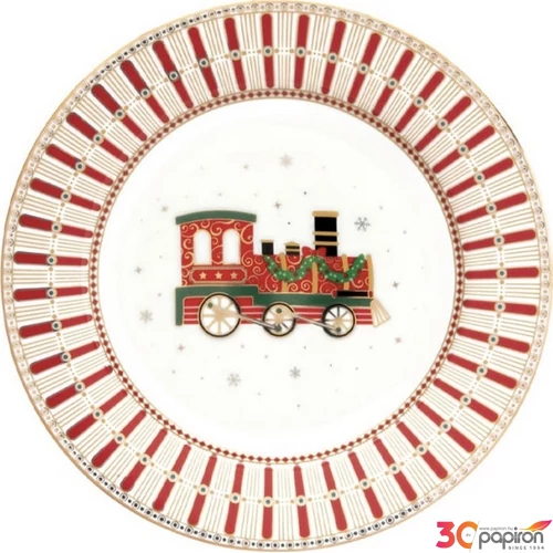 Tányér porcelán karácsonyi 19cm, Polar Express
