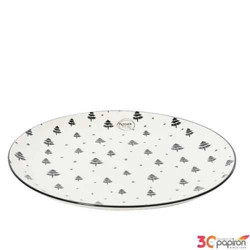 Tányér Porcelán karácsonyi 24' fenyőfás 2.6cm sdkae