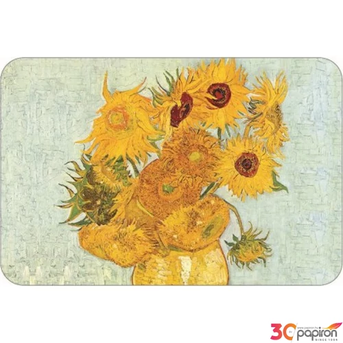 Tányéralátét műanyag 45x30cm, Van Gogh:Napraforgók