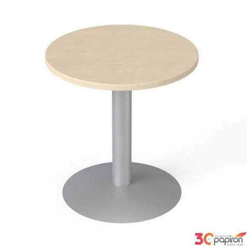 Tárgyalóaszta kör szürke fémlábba O 60cm MAYAH Freedom SV-57 juhar