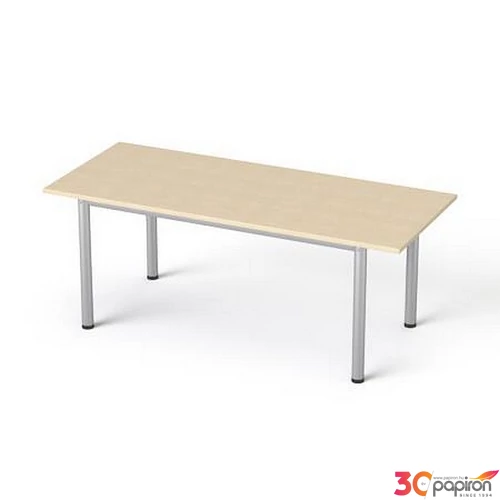 Tárgyalóaszta szürke fémlábba 80x190cm MAYAH Freedom SV-42 juhar