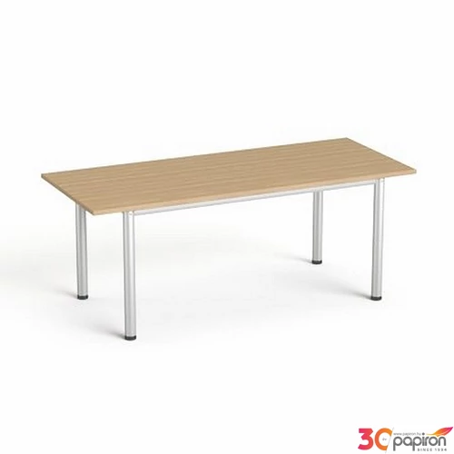 Tárgyalóaszta szürke fémlábba 80x190cm MAYAH Freedom SV-42 kőris