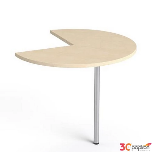 Tárgyalótoldat 270°-os szürke fémlábba O 90cm MAYAH"Freedom SV-44" juhar