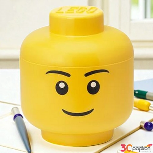 Tárolódoboz LEGO Boy fej nagy