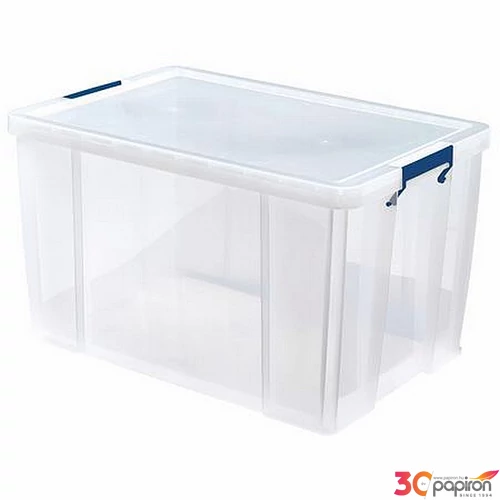 Tárolódoboz műanyag Fellowes átlátszó, 85 liter, ProStore