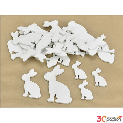 Nyúl mini fa 4cm csokiNyúl vegyes krém 30db/csomag