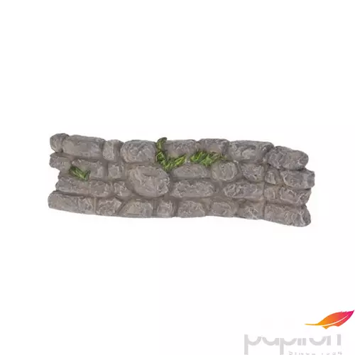 Tavaszi dekor Tündérkert kőfal poly 10,5x1,8x3,20cm szürke
