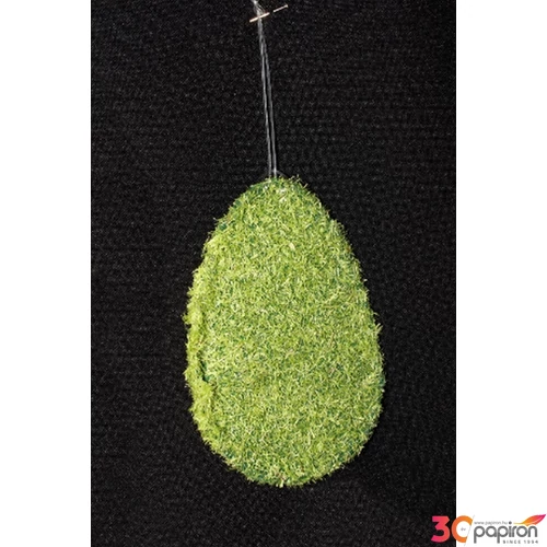 Tavaszi rost Dekor tojás zöld 10cm